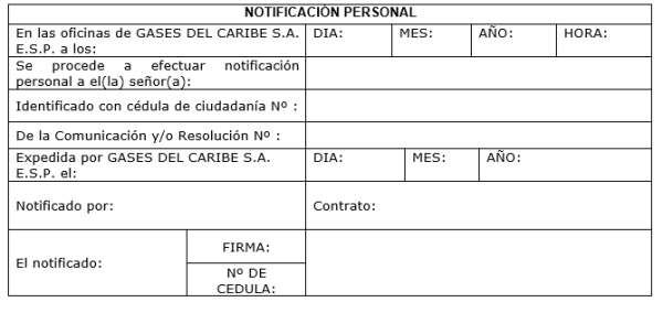 Notificación