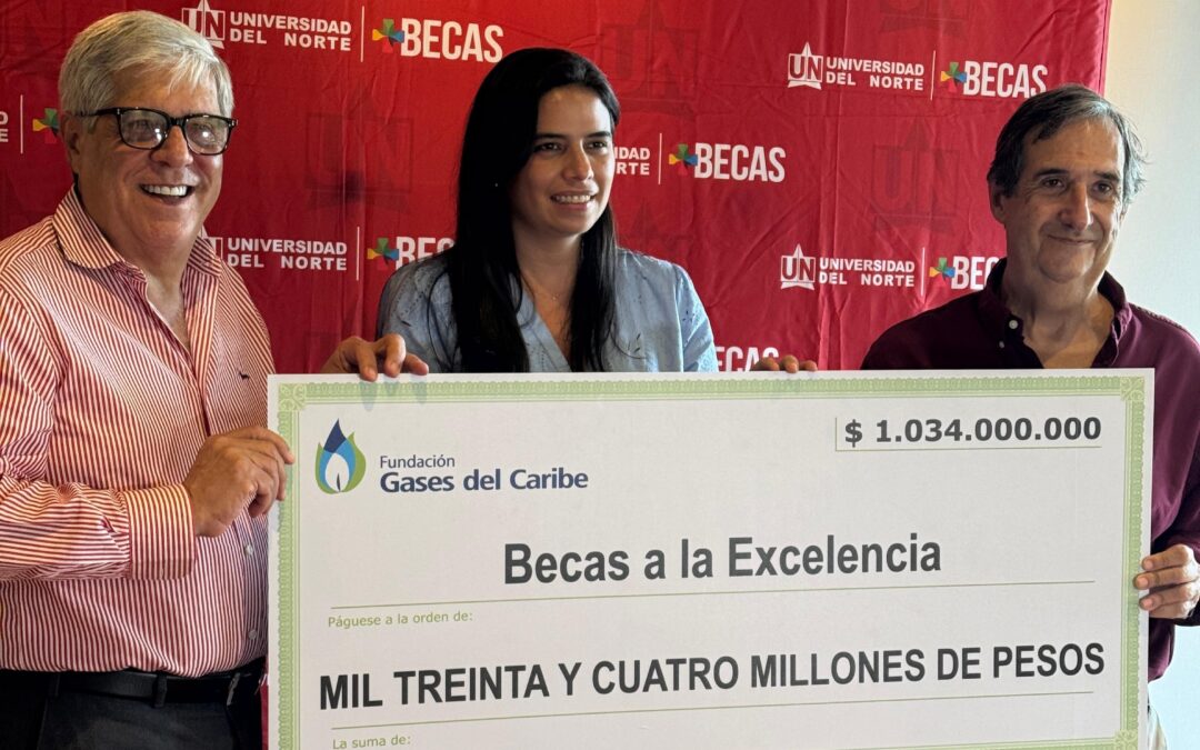 Fundación Gases del Caribe entrega 9 becas completas de Uninorte para transformar vidas a través de la educación